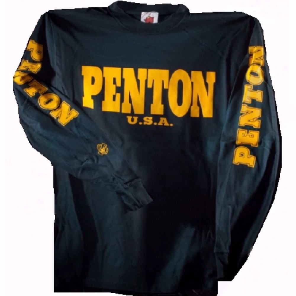 Penton Logo Forest Green Jersey Long Sleeve T-Shirt - NEW Fast Ship